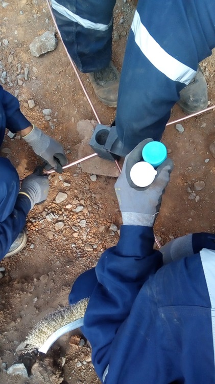 Earth Matt Exothermic Welding Preparation